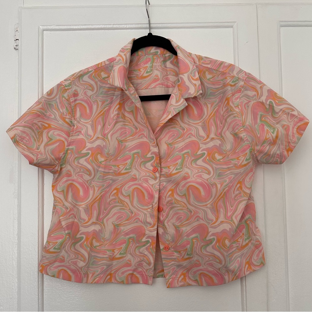 Outdoor Voices SolarCool Tourist Crop Shirt